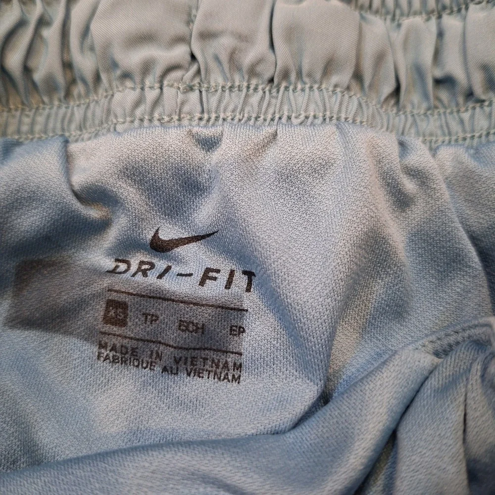 Nike Running Shorts Women XS Blue Gingham Dri-FIT Mesh Athletic Training Workout